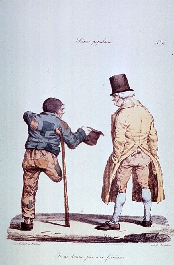 Refusing_a_beggar_with_one_leg_and_a_crutch