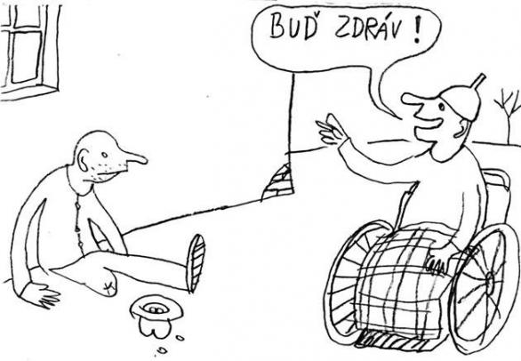 Tenhle vtip nakresil Michal Hrdý. A pak umřel.