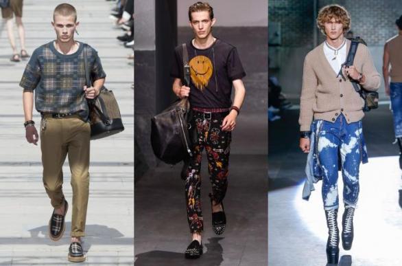 Zleva doprava: Louis Vuitton, Coach, Dsquared2