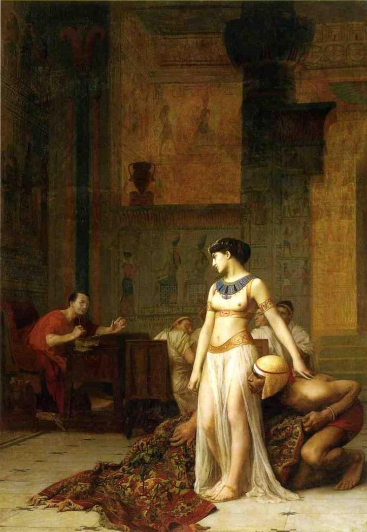 Kleopatra a Caesar
