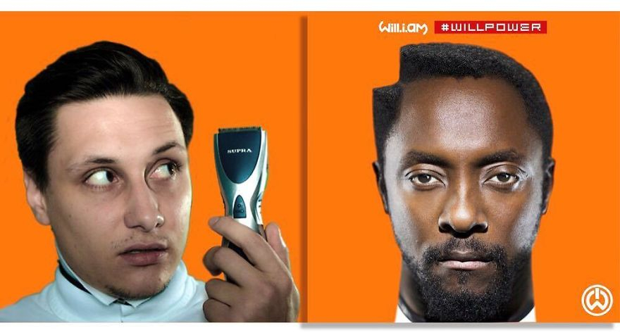 Will.I.Am měl vždycky tak trochu zvláštní účesy, teď už to konečně dává smysl.