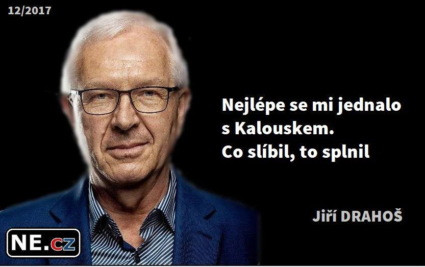 Lež, ve které Jiří Drahoš chválí Miroslava Kalouška je vytržena z kontextu a  citát má jiný význam než se zdá.