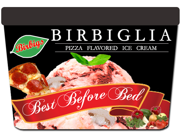 Opravdová italská kuchyně - zmrzlinová pizza.