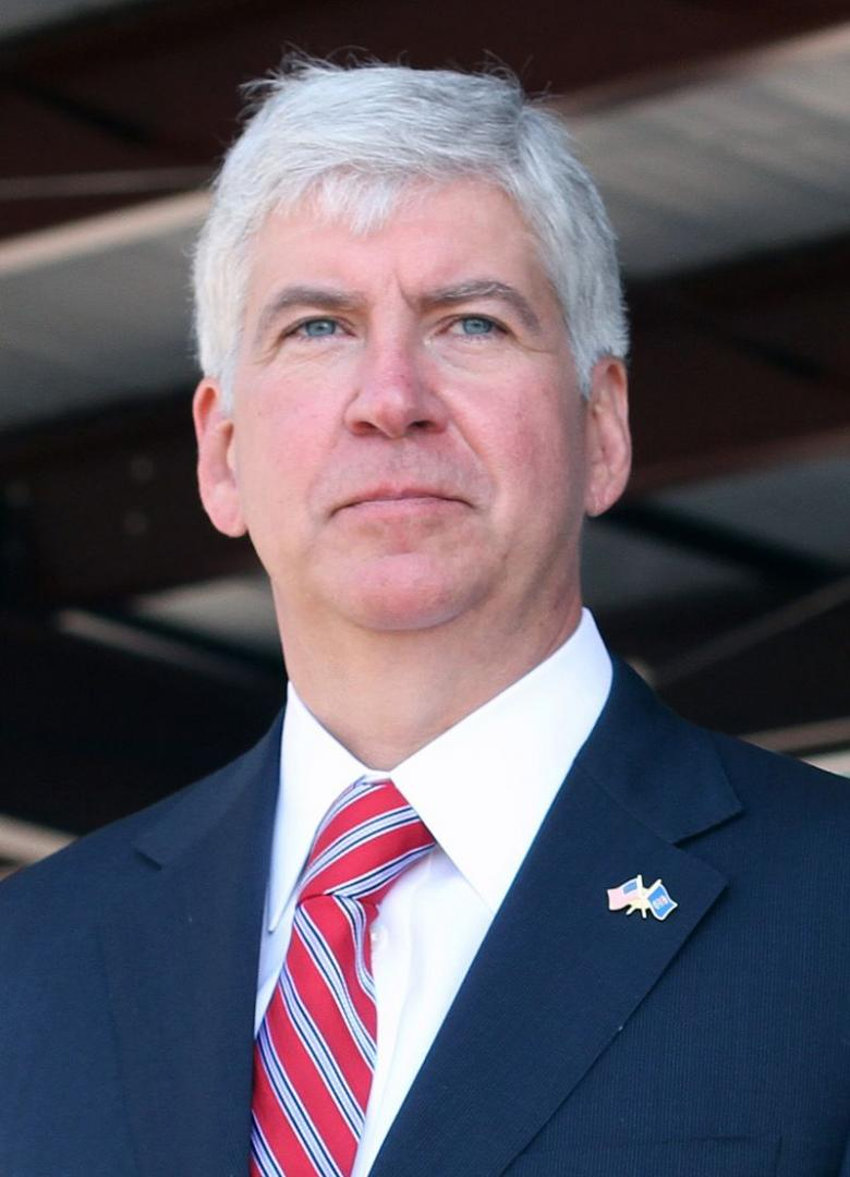 Gurvernér  Rick Snyder.