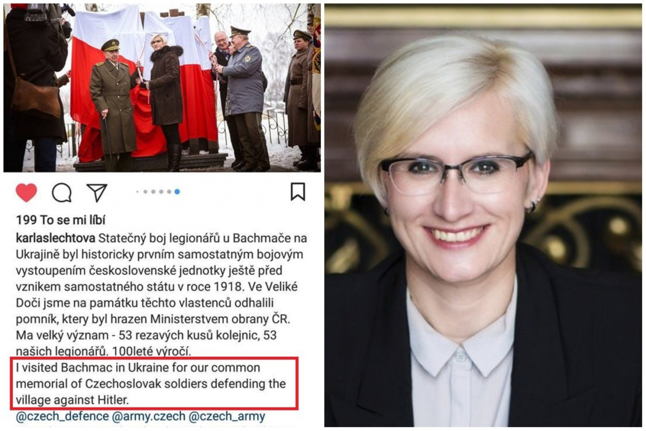 Karle Šlechtové se na Instagramu podařil pořádný přešlap, od ministryně obrany by tohle jeden fakt nečekal.
