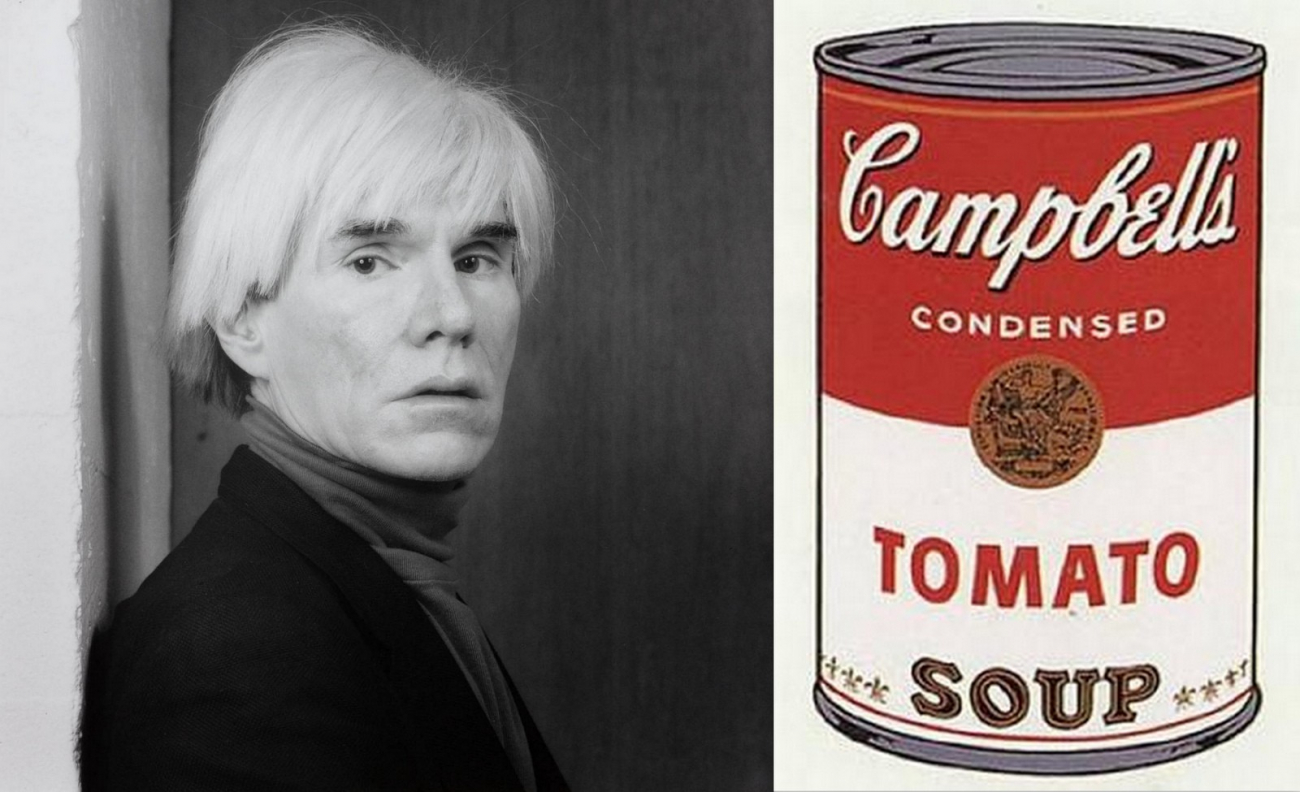 Andy Warhol a polévka od Campbell Soup Company.