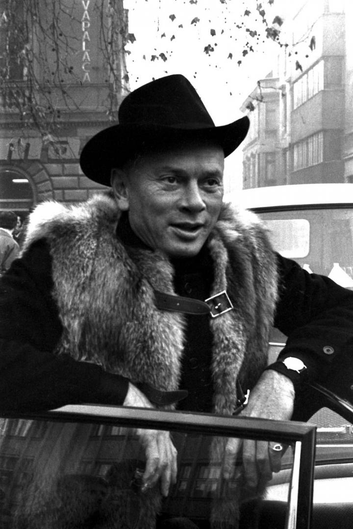 Yul Brynner v roce 1969 v Sarajevu.