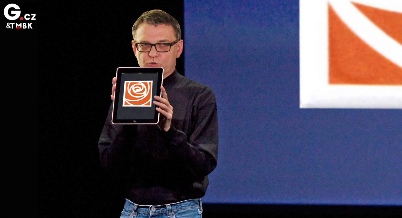 Velký vizionář Zaorálek představuje nové logo ČSSD