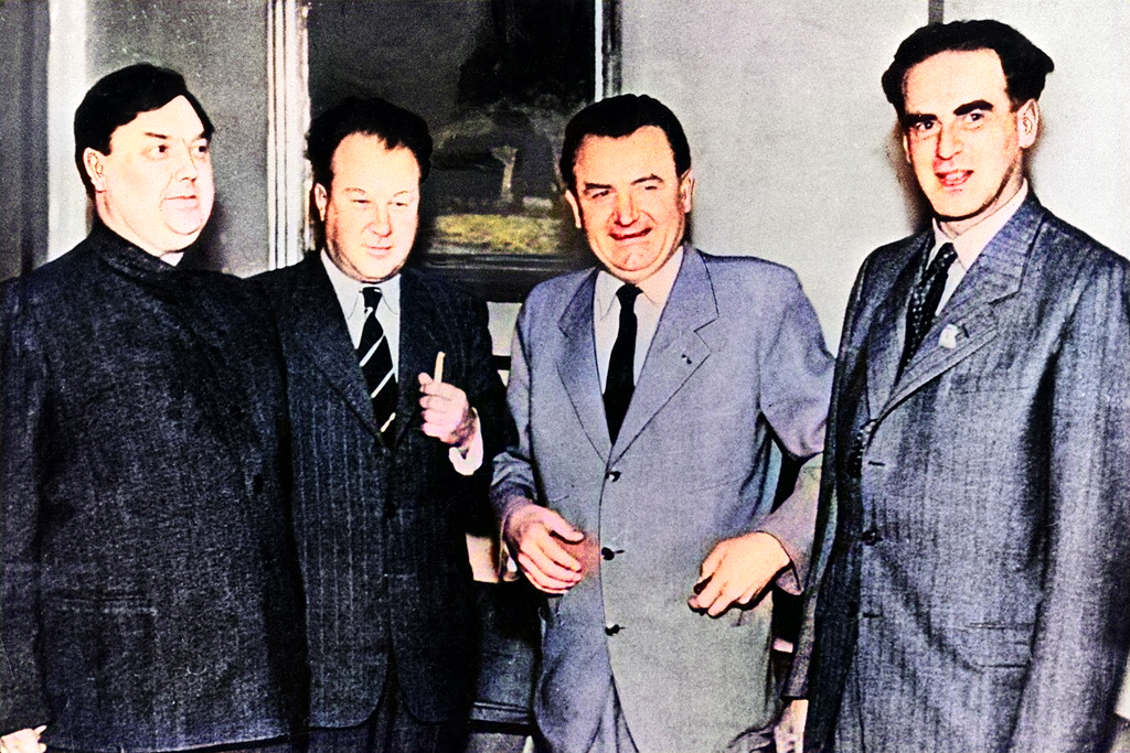 Malenkov, Gottwald a Slánský (Moskva)