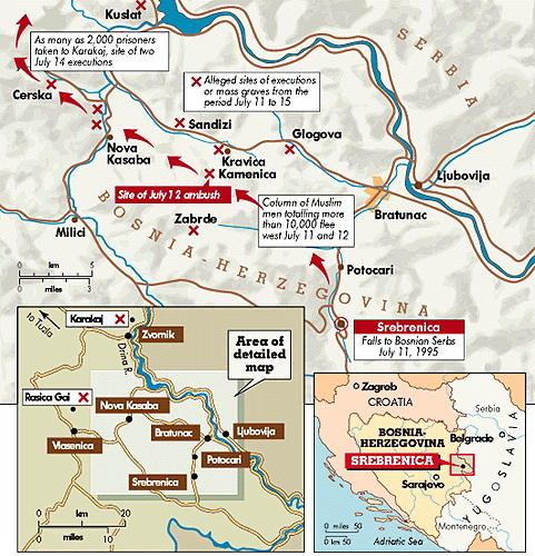 Město Srebrenica mělo během války v Jugoslávii pro Srby strategickou pozici. V jeho okolí došlo k nejhorším válečným zločinům od dob druhé světové války.