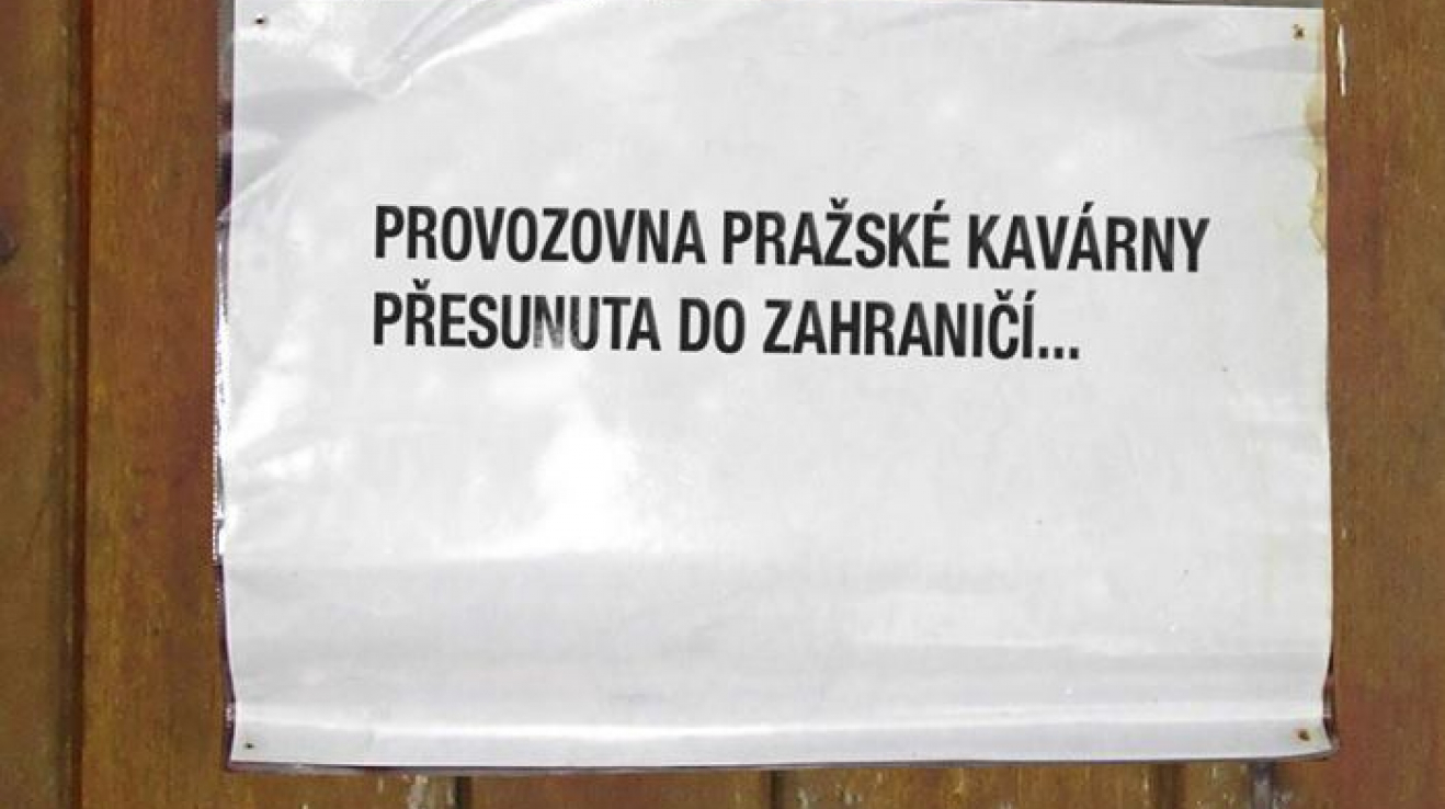 Pražská kavárna to zabalila