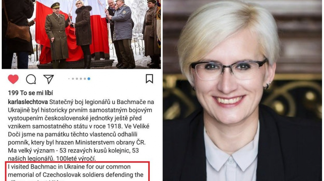 Karle Šlechtové se na Instagramu podařil pořádný přešlap, od ministryně obrany by tohle jeden fakt nečekal.