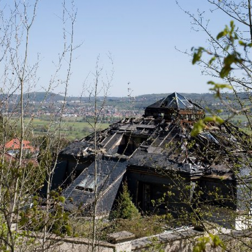 Vila po požáru