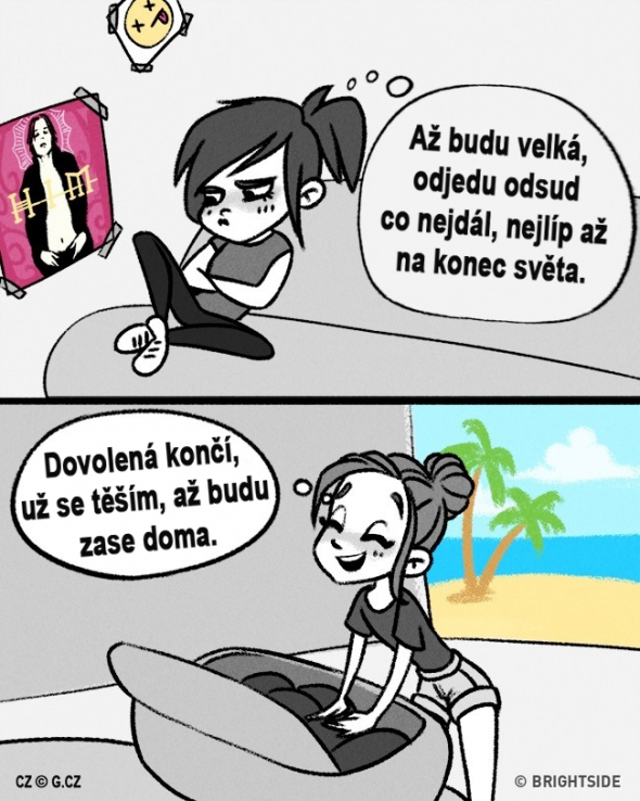 8. Bohužel/naštěstí doma