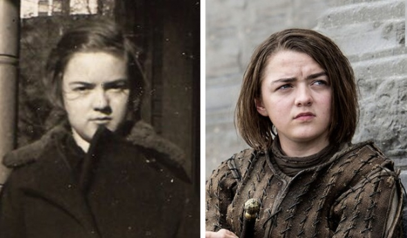 8. Arya Stark a dívka z fotky z roku 1939