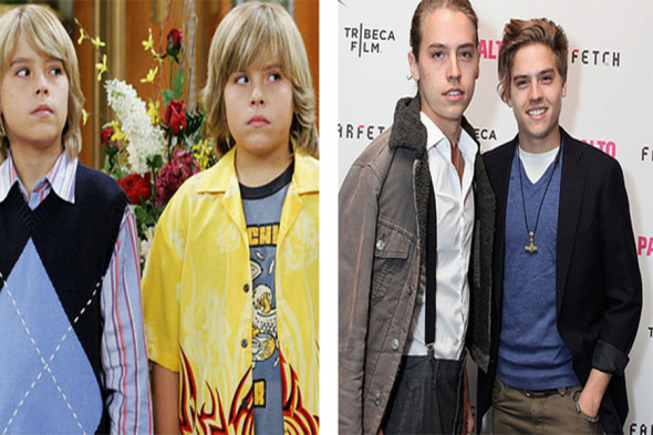 15 Dylan a Cole Sprouse jako Zack a Cody Martin v seriálu Sladký život Zacka a Codyho