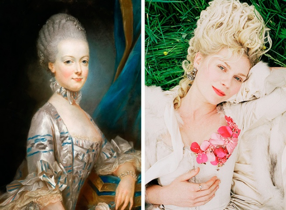 8. Marie Antoinetta a Kirsten Dunst (Marie Antoinette, 2006)