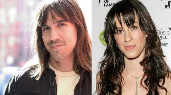 14. Anthony Kiedis a Alanis Morissette