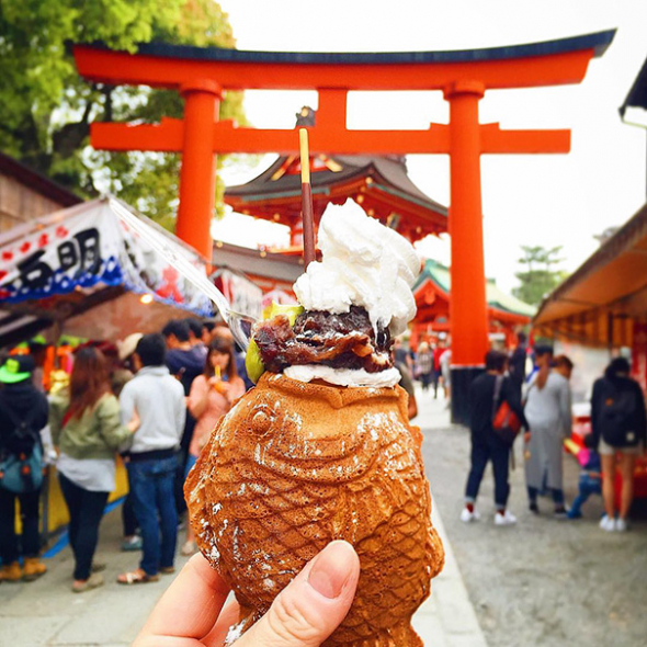 9. Taiyaki ve tvaru ryby, Japonsko