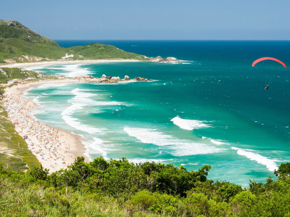 8. Pláž Praia Mole, Florianopolis/Brazílie